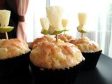 Muffin Monday - Honey Pineapple Olive Oil Muffins with Lime Glaze