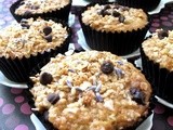 Muffin Monday - Lavender Granola Muffins with Apricots, Cranberries and Chocolate