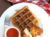 Buttermilk Fried Chicken and Sweet Potato Waffles, from Bon Appetit