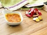 Rhubarb and Ginger Creme Brulee