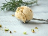 Salted Caramel Ice Cream with Pistachio and Rosemary