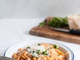Pasta e Ceci (Pasta with Chickpeas) with Sun-Dried Tomatoes and Parmesan