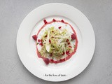 Quinoa raspberry- fennel salad with pomegranate