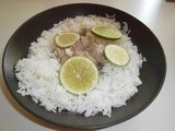 Pork with lime and coconut milk