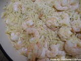 20 Minute One Pan Shrimp and Orzo Dinner