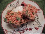 Peppermint Holiday Rice Krispies Treats