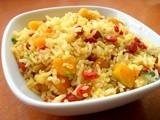 Golden Fried Rice with Pumpkin and Wolfberries