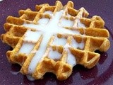 Pumpkin Waffles with Cream Cheese Syrup: Improve Challenge