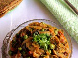 Mushroom Peas Masala