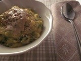 Crema di ceci, porri, zucchine e..sesamo