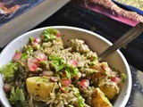 Aloo Chutney Pulao – Haryana Green Potato Pulao Recipe