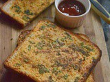 Besan Masala Bread Toast Recipe