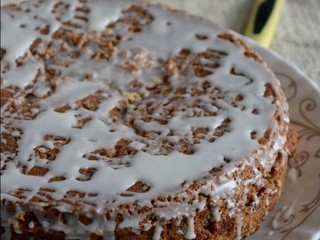 Eggless Almond Streusal Cake