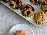 Eggless Chocolate Babka Muffins