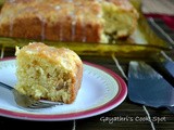 Eggless Orange Walnut Cake