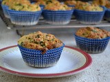 Eggless Spinach and Cheddar Muffins