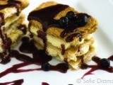 Napoleons (“Mille-Feuille”) With Blueberry Sauce, a Trojan, a Trip & Guest Posts