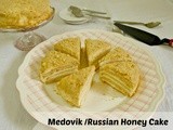 Medovik / russian honey cake - Baking Partners Challenge