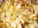 Baked potatoes in the oven