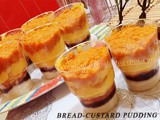 Bread-Custard Layered Pudding