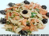 Veg.Salad With Tahini Dressing