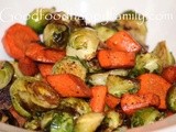 Balsamic Roasted Brussels Sprouts and Carrots