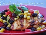 Grilled Taco Chicken with Corn and Black Bean Salad