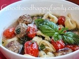 Meatball Tortellini Tomato Soup