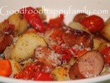 One Pan Roasted Chicken Sausage and Vegetables