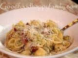 Orecchiette Carbonara with Leeks