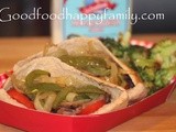 Steak and Pepper Pitas
