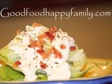 Wedge Salad with Homemade Blue Cheese Dressing