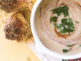 Creamy Cauilflower Soup with Pesto Calabrese and tear & share soda bread