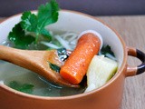 Clear Veggie Noodle Soup | Supa cu Taitei
