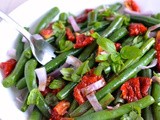 Green Bean Salad with Sun Dried Tomatoes and Basil