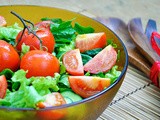 Salata de spanac cu rosii coapte | Crunchy Spinach Salad with Roasted Cherry Tomatoes