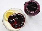 Semolina Pudding with Blueberry Jam