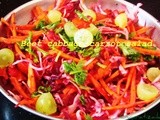 Beet cabbage carrot salad