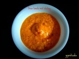 Onion tomato mint chutney kara chutney(spicy chutney) from south
