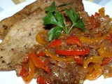 Veal Cutlets with Red Pepper