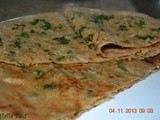 Radish Filled Chapati (Mooli ka paratha)
