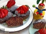Strawberry Poke Chocolate Cupcakes (Guest Post by AinyCooks)