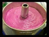 New creation - Red Dragon Fruit Chiffon Cake