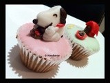 Snoopy Cupcakes by Hankerie