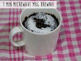 1 Minute Mug Brownie - Eggless Mug Brownie in Microwave