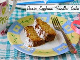 Eggless Vanilla Cake in Microwave - Simple Vanilla Cake Recipe