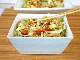 Napa Cabbage and Rice Noodle Salad