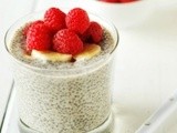 Raspberry Banana Chia Pudding (Vegan)