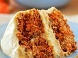 Raw Tropical Carrot Cake With Orange Cashew Cream Frosting