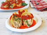 Vegan Pesto Stuffed Shells